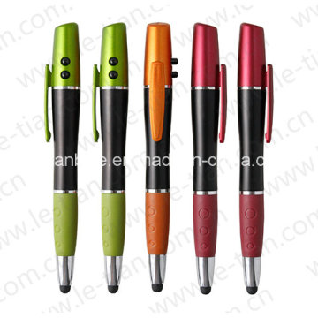 Kunststoff Touch-Pen mit LED und Laser (LT-C558) zu qualifizieren